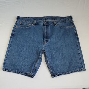 LEVI'S 405 Standard Shorts Blue Cotton Denim 10" Inseam Size W40 L10 (WPL 423)